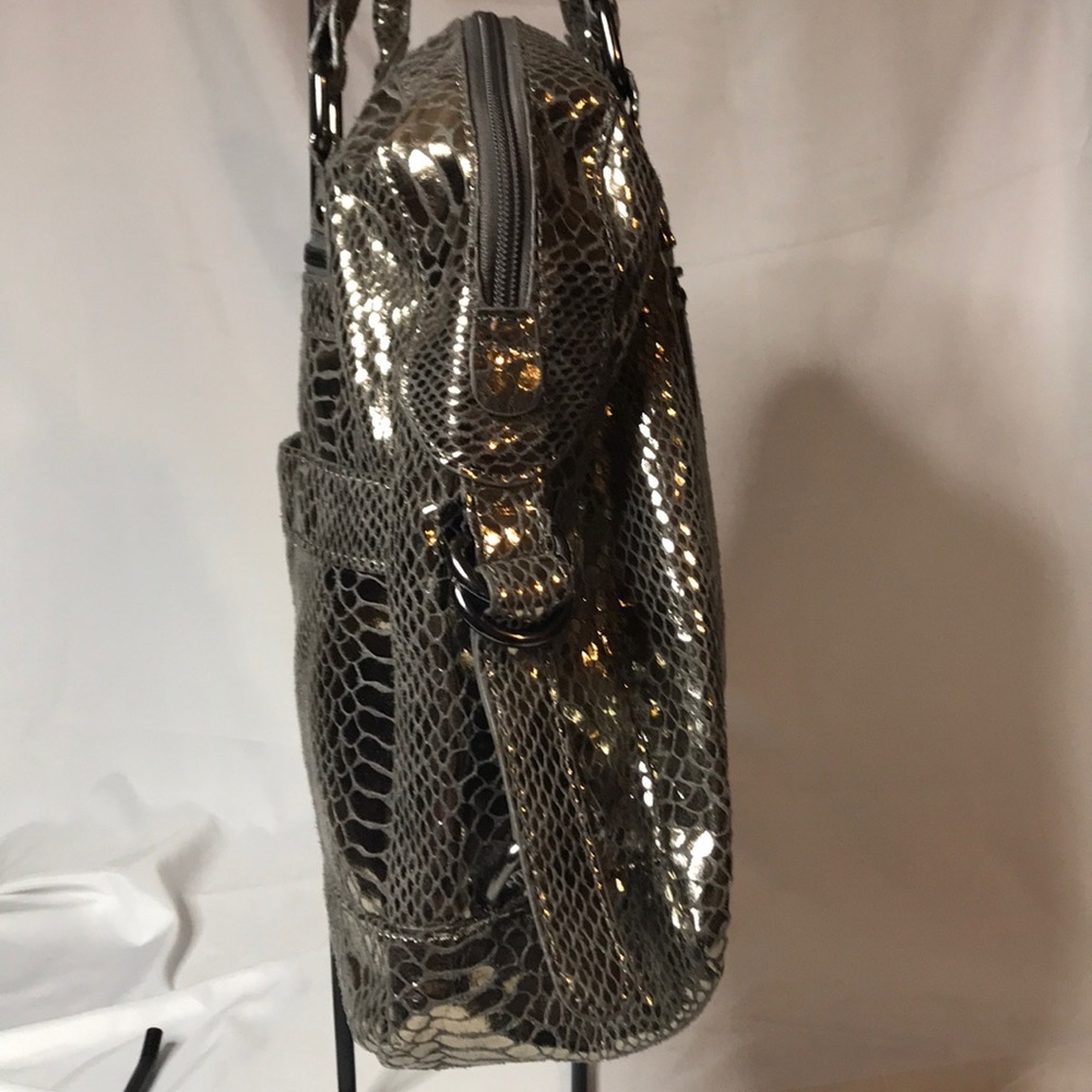 Cache Reptile Print Metallic Purse - image 4